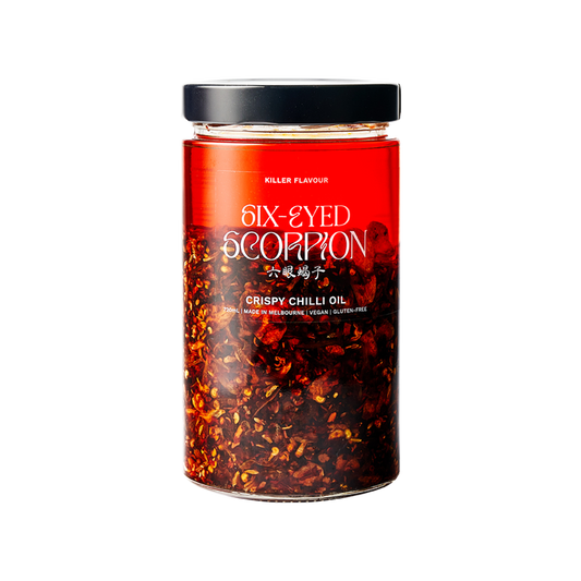 Six Eyed Scorpion Crispy Chilli Oil Extra Large Jar 720mL