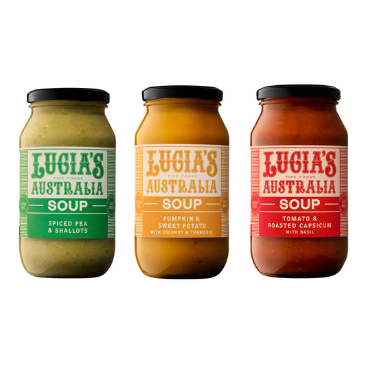 LUCIA'S FINE FOODS Trio of Soups