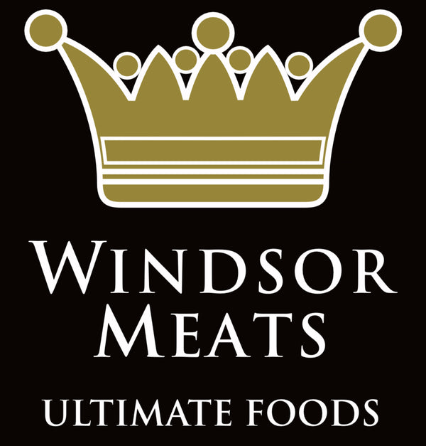 Windsor Meats Ultimate Foods Logo with Gold Crown