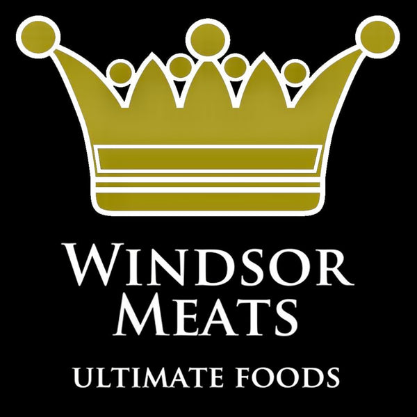 Windsor Meats Ultimate Foods Logo with Gold Crown