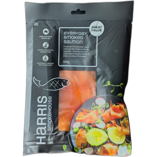HARRIS SMOKEHOUSE Everyday Wild Caught Smoked Salmon 100g